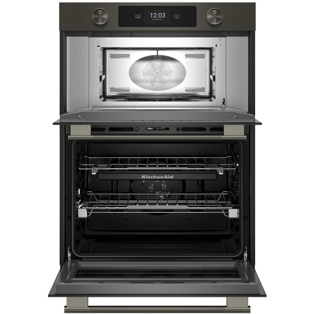  KitchenAid 30-inch Smart Electric Combo Wall Oven with Intelligent Cooking Camera KOEC930SBE IMAGE 2