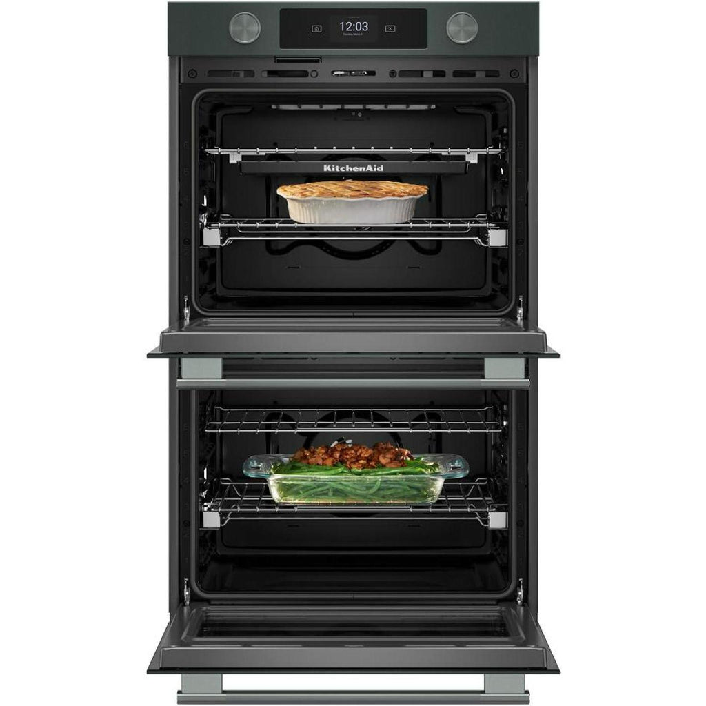  KitchenAid 30-inch Smart Electric Double Wall Oven with Intelligent Cooking Camera KOED930SBE IMAGE 3