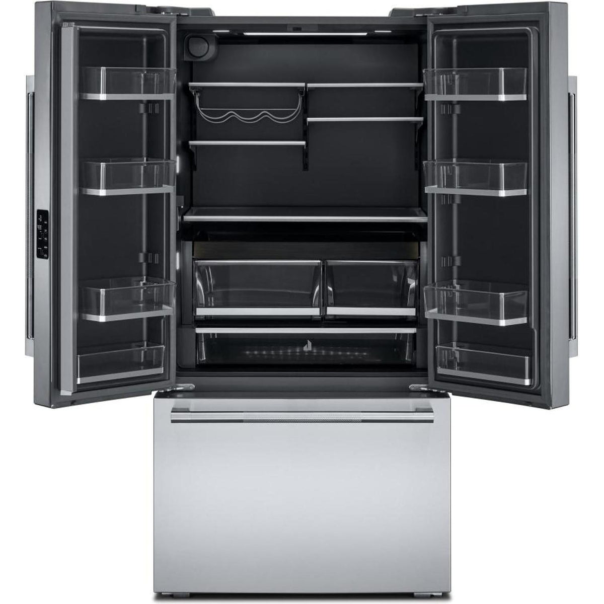  JennAir 36-inch, 24.8 cu. ft. Counter-Depth French 3-Door Refrigerator with Internal Water Dispenser JFFCCI72SM IMAGE 2