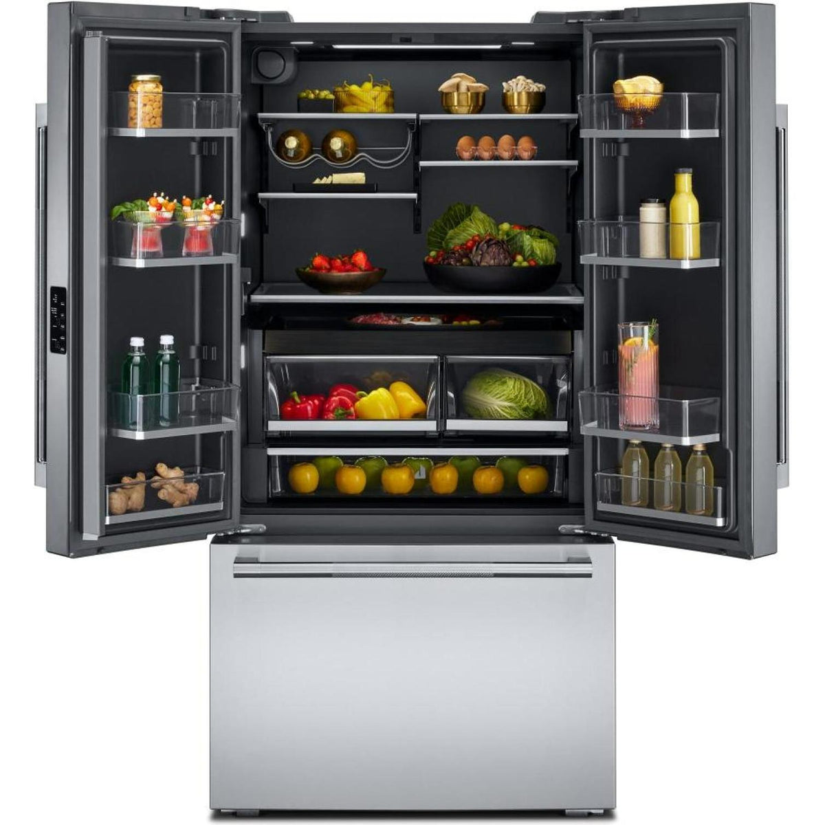  JennAir 36-inch, 24.8 cu. ft. Counter-Depth French 3-Door Refrigerator with Internal Water Dispenser JFFCCI72SM IMAGE 3