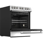  Blomberg 30-inch Slide-in Electric Range with Air Fry Technology BERC30524SS IMAGE 2