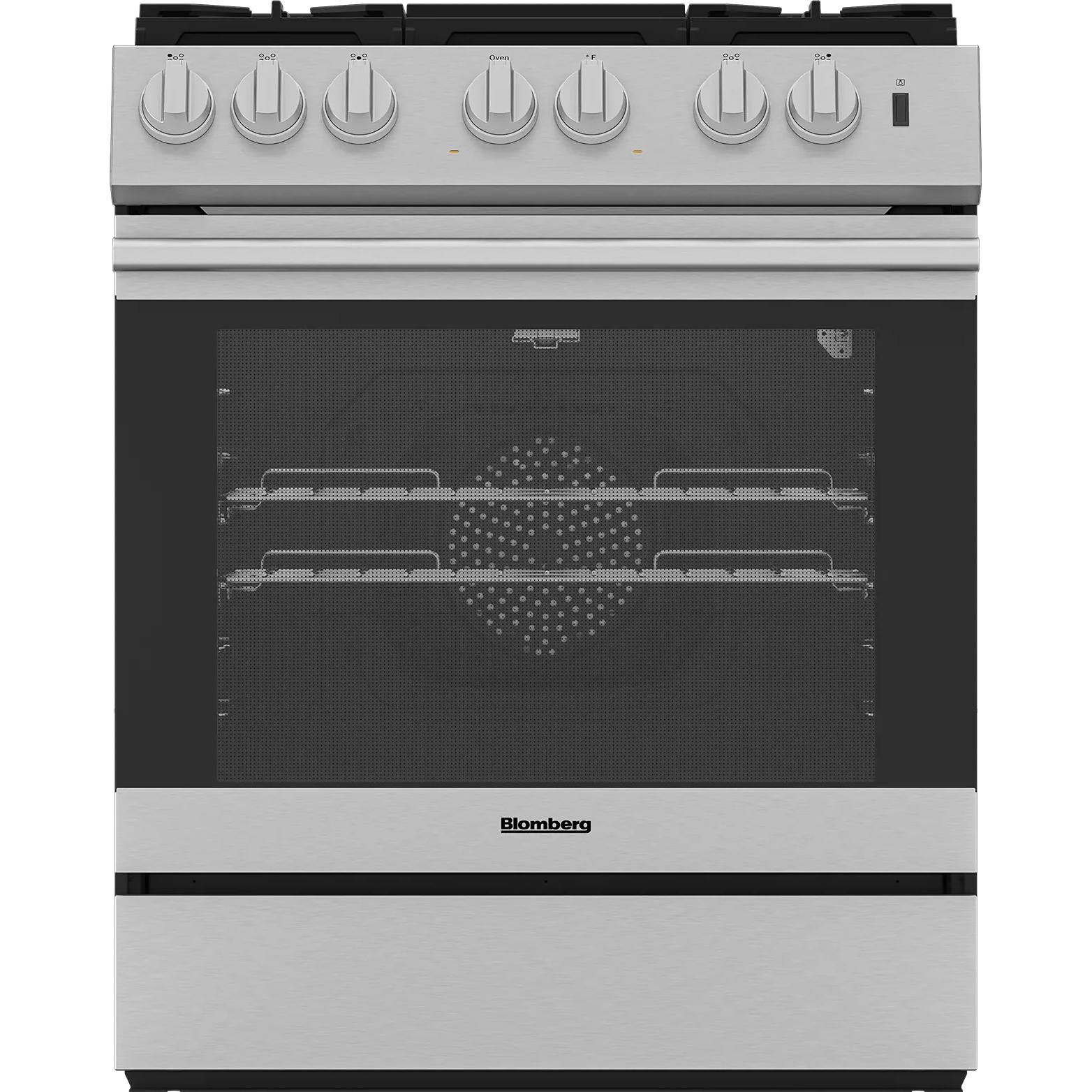  Blomberg 30-inch Slide-in Gas Range with True European convection Technology BGR30524SS IMAGE 1