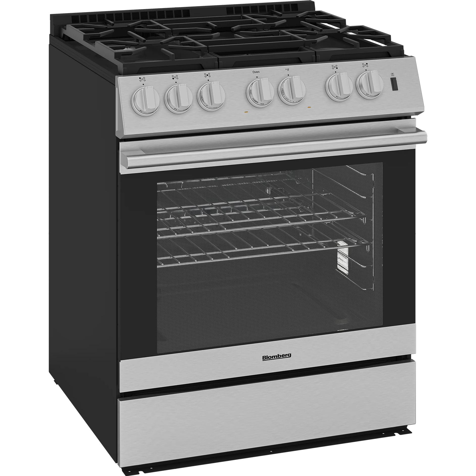  Blomberg 30-inch Slide-in Gas Range with True European convection Technology BGR30524SS IMAGE 2