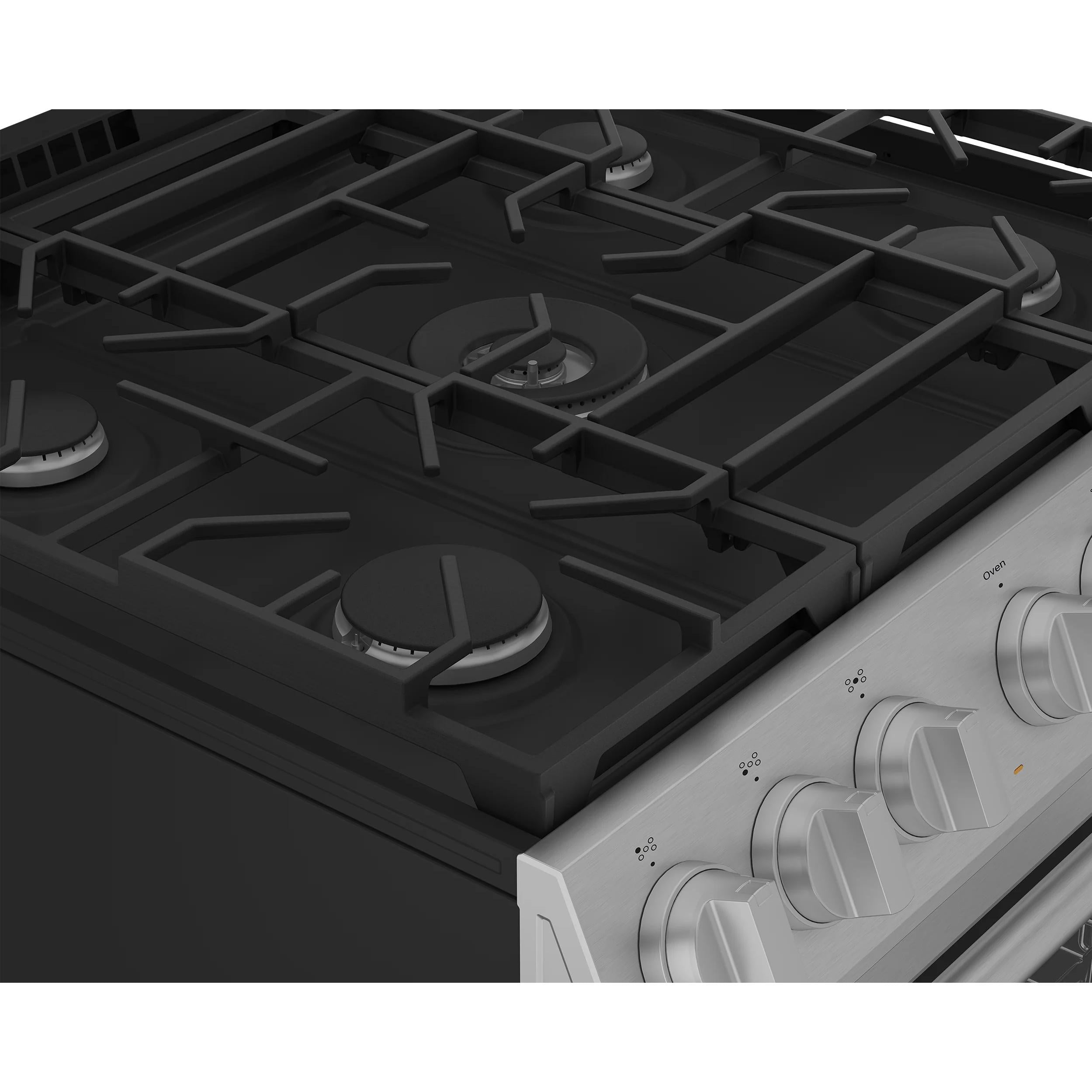  Blomberg 30-inch Slide-in Gas Range with True European convection Technology BGR30524SS IMAGE 4