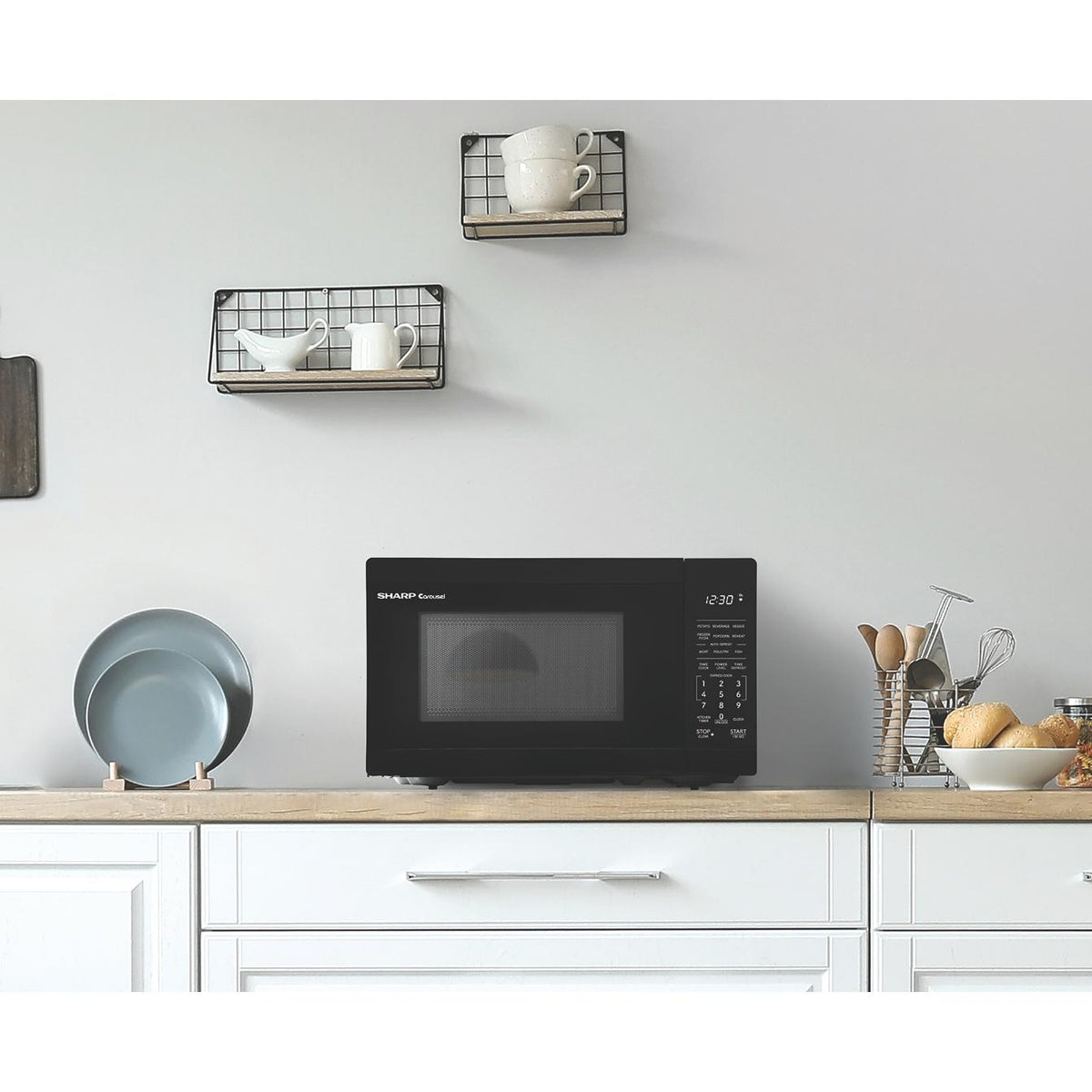  Sharp 0.7 cu. ft. Countertop Microwave Oven SMC0760KBC IMAGE 6