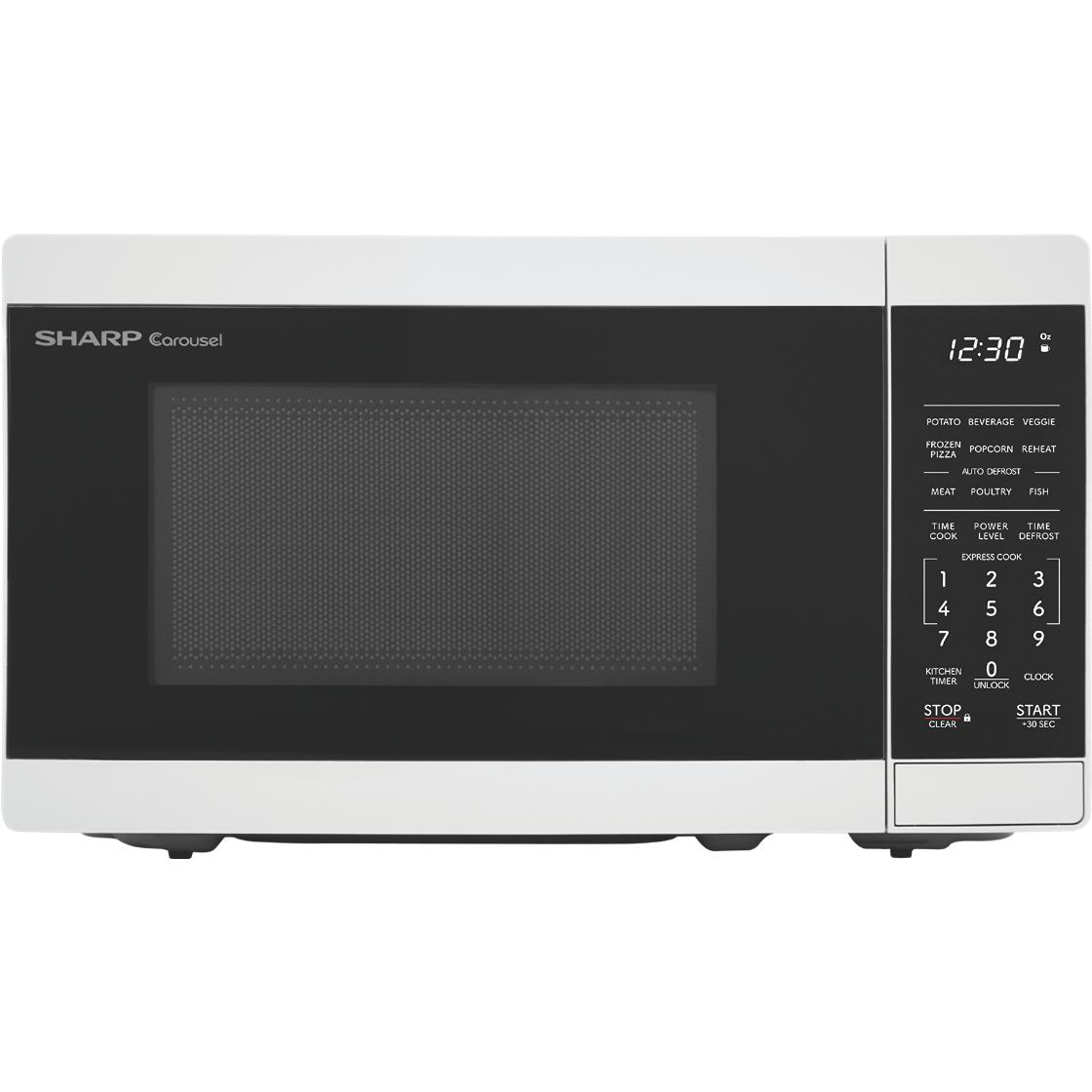  Sharp 0.7 cu. ft. Countertop Microwave Oven SMC0760KWC IMAGE 1