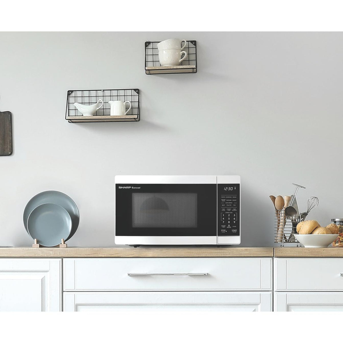  Sharp 0.7 cu. ft. Countertop Microwave Oven SMC0760KWC IMAGE 6