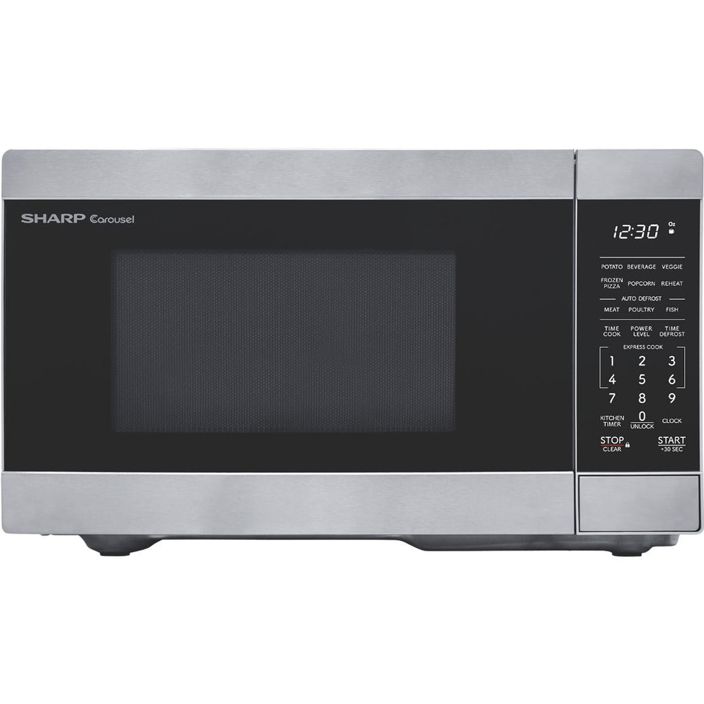  Sharp 0.7 cu. ft. Countertop Microwave Oven SMC0762KSC IMAGE 1