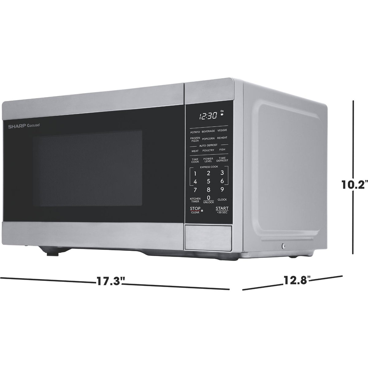  Sharp 0.7 cu. ft. Countertop Microwave Oven SMC0762KSC IMAGE 7