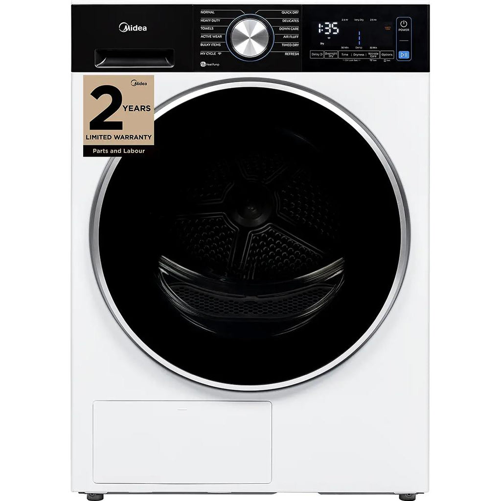  Midea 4.4 cu. ft Front Load Compact Heat Pump Dryer with Wrinkle Care MLHE31S2BBW IMAGE 2