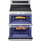  LG 30-inch, 7.3 cu. ft. Smart Electric Double Oven Freestanding Range with ProBake Convection® LDEL7324YE IMAGE 9