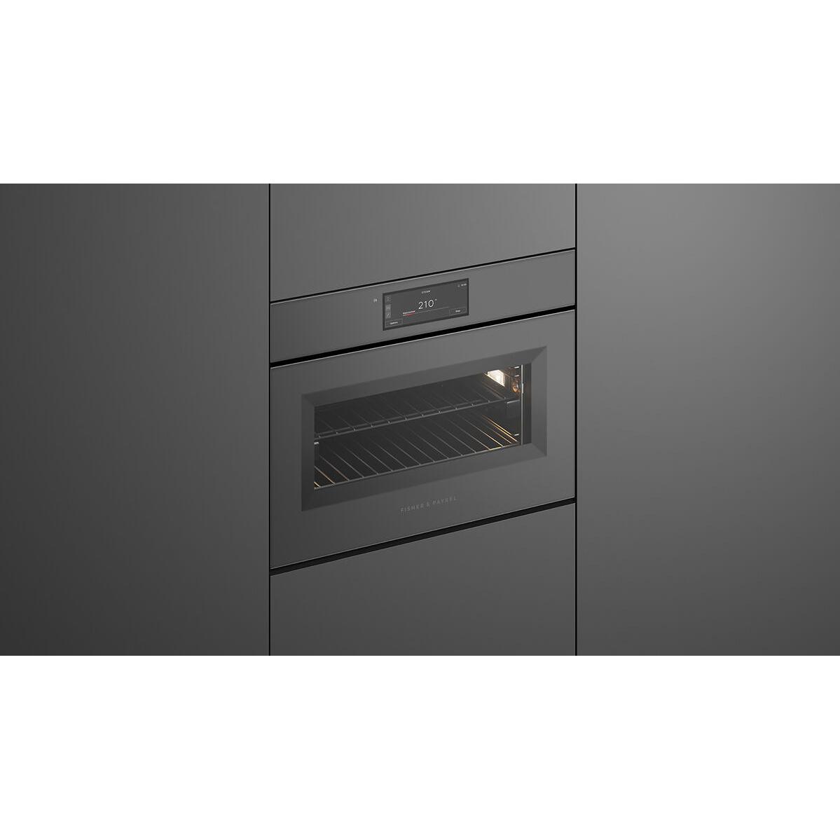  Fisher & Paykel 24-inch, 1.9 cu. ft. Built-in Combi-Steam Wall Oven with Convection Technology OS24NAMHUNG5 IMAGE 3