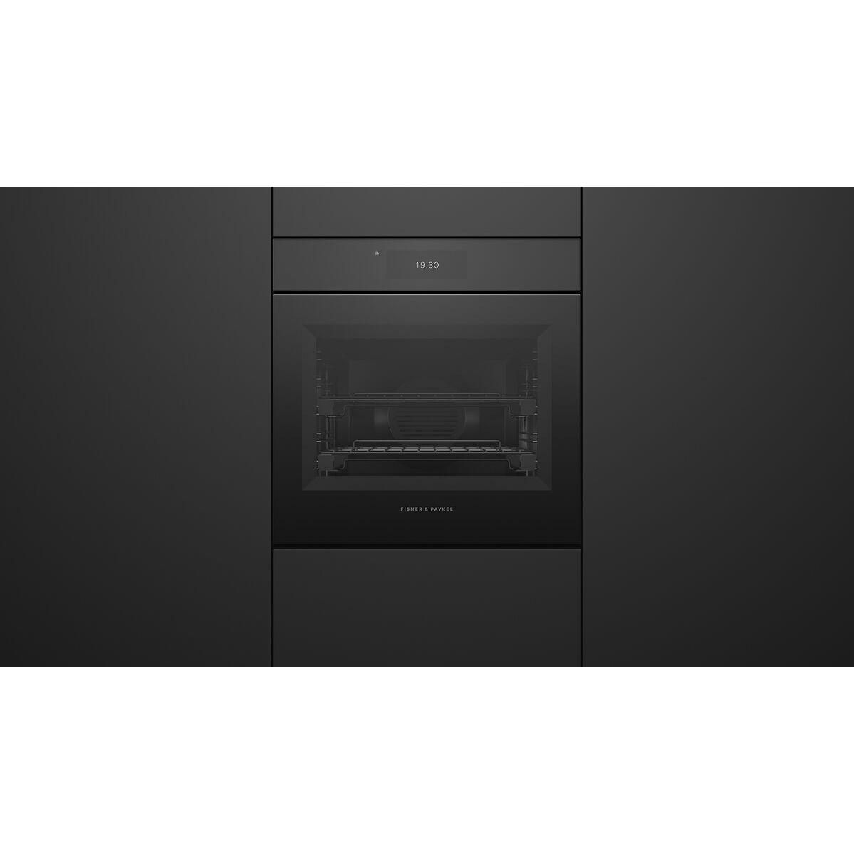  Fisher & Paykel 24-inch, 3 cu. ft. Combi-Steam Built-in Wall Oven with AeroTech™ Technology OS24SAMHUNB5 IMAGE 3