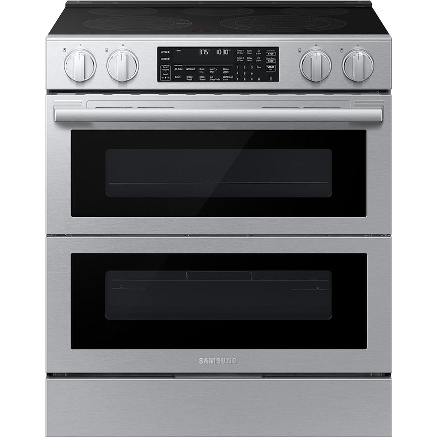  Samsung 30-inch Slide-in Electric Range with True Convection with Air Fry Max NSE90H63DRAC IMAGE 1