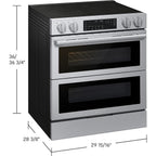  Samsung 30-inch Slide-in Electric Range with True Convection with Air Fry Max NSE90H63DRAC IMAGE 7