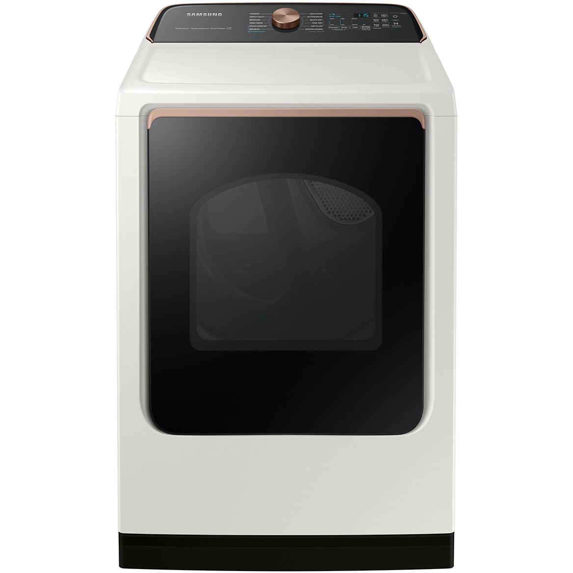  Samsung 7.4 cu. ft. Electric Dryer with Steam Sanitize+ DVE55A7300E/AC IMAGE 1
