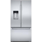  JennAir 36-inch, 23.84 cu. ft. Counter-Depth French 3-Door Refrigerator with Water and Ice Dispensing System JFFCCE72SL IMAGE 1