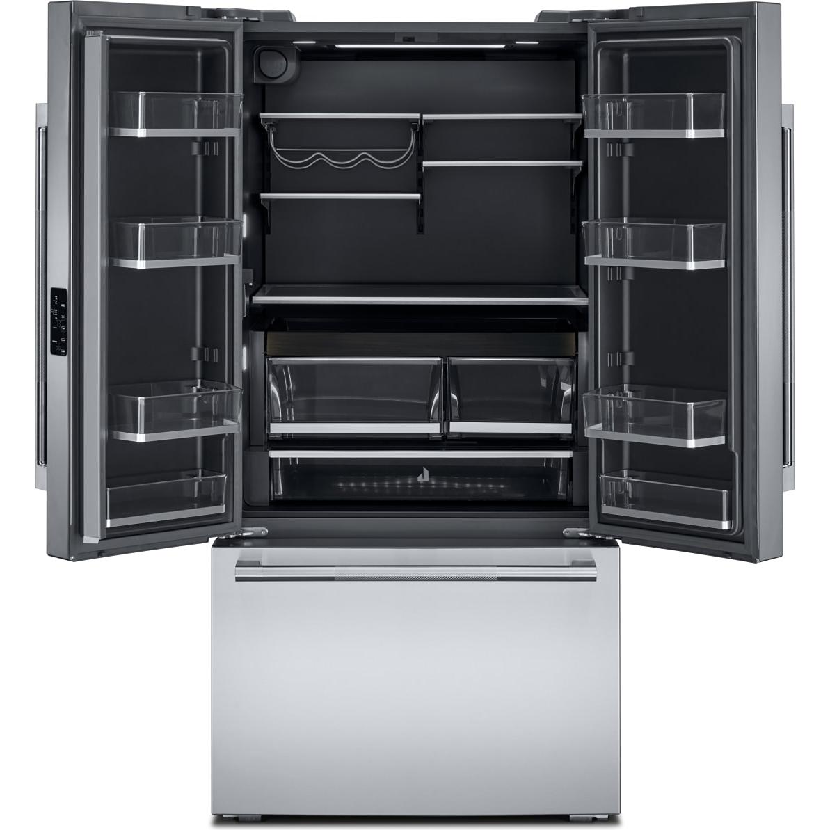  JennAir 36-inch, 24.8 cu. ft. Counter-Depth French 3-Door Refrigerator with Internal Water Dispenser JFFCCI72SL IMAGE 2