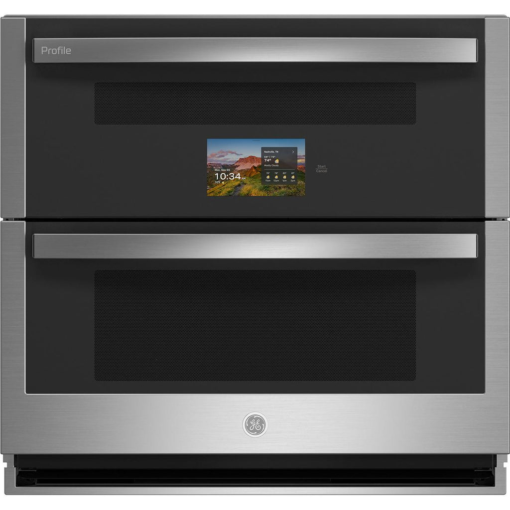  GE Profile 30-inch Built-In Wall Oven with Twin Flex Convection PTS9200SZSS IMAGE 1