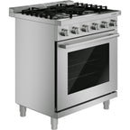  Bosch 500 Series 30-inch Freestanding Gas Range with Double Ring Burner HGS5057UC IMAGE 3