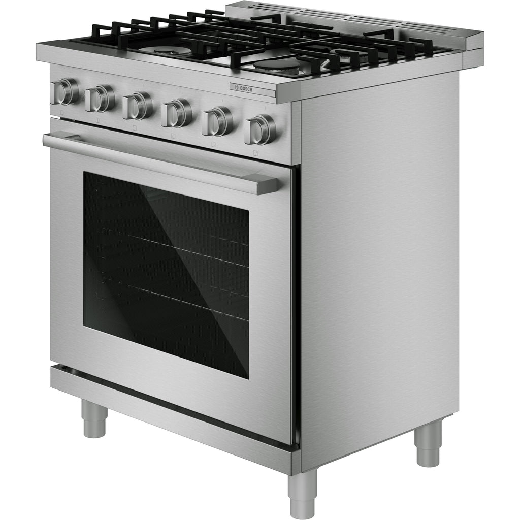  Bosch 500 Series 30-inch Freestanding Gas Range with Double Ring Burner HGS5057UC IMAGE 4