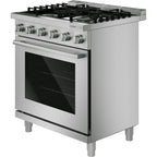  Bosch 500 Series 30-inch Freestanding Gas Range with Double Ring Burner HGS5057UC IMAGE 4