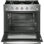  Bosch 500 Series 36-inch Freestanding Gas Range with 5 Burners HGS5657UC IMAGE 2