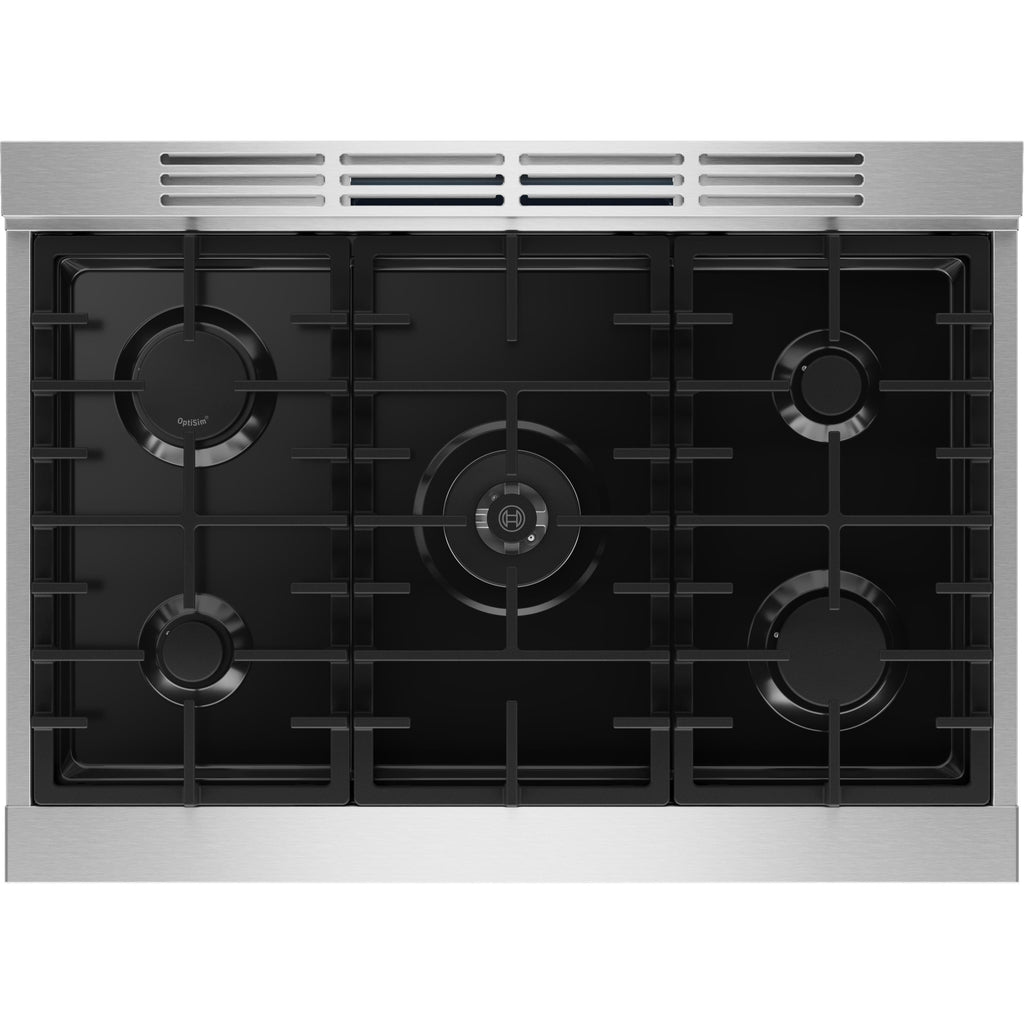  Bosch 500 Series 36-inch Freestanding Gas Range with 5 Burners HGS5657UC IMAGE 5