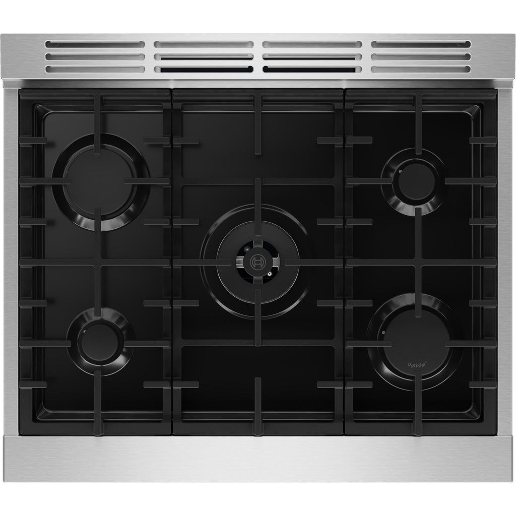  Bosch 800 Series 30-inch Freestanding Gas Range with 5 Burners HGS8057UC IMAGE 5