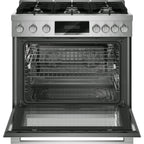  Bosch 800 Series 36-inch Freestanding Gas Range with 6 Burners HGS8657UC IMAGE 2