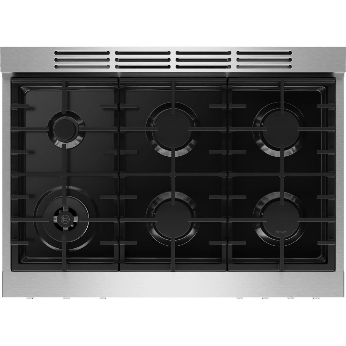  Bosch 800 Series 36-inch Freestanding Gas Range with 6 Burners HGS8657UC IMAGE 5