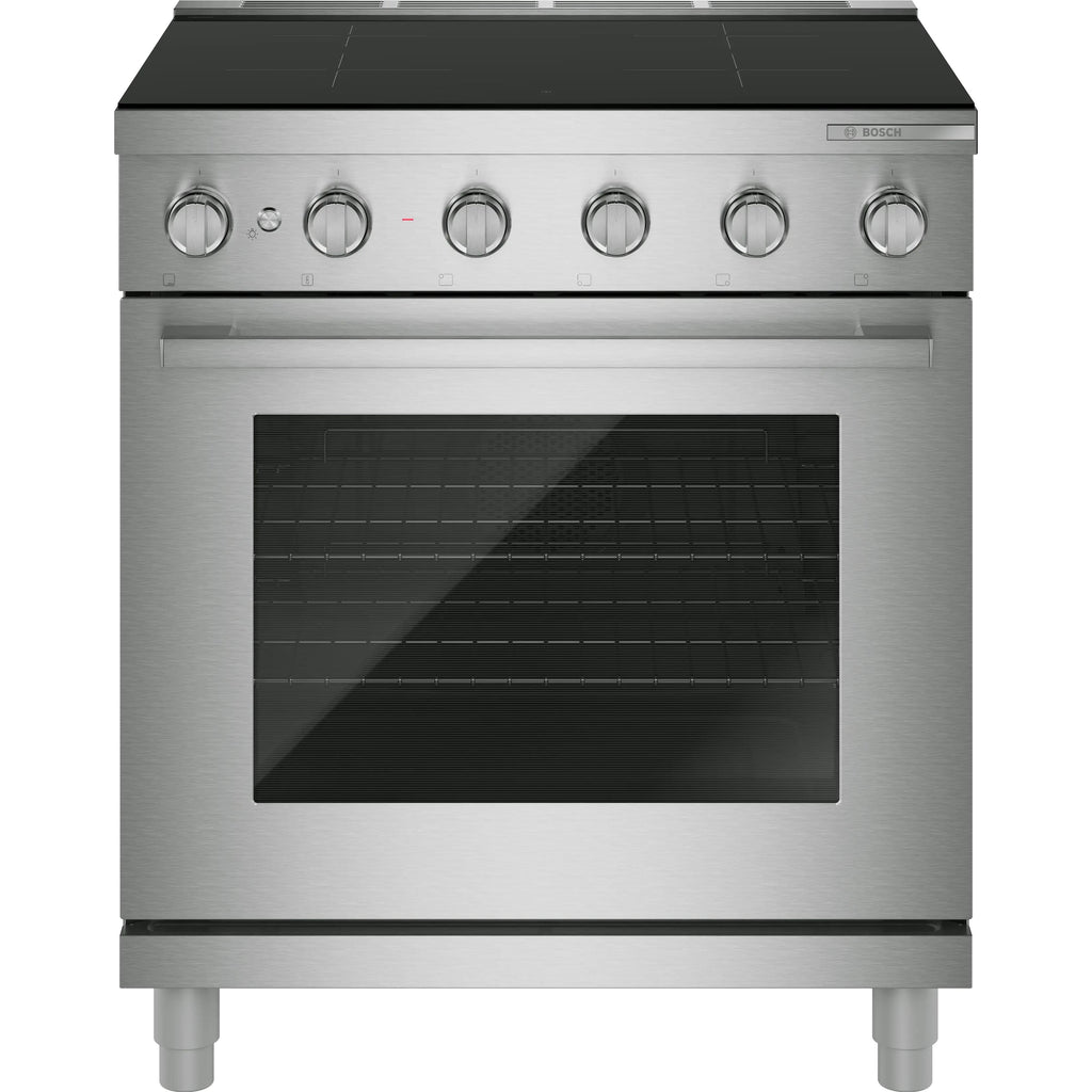  Bosch 500 Series 30-inch Freestanding Induction Range with 4 Elements HIS5057C IMAGE 1