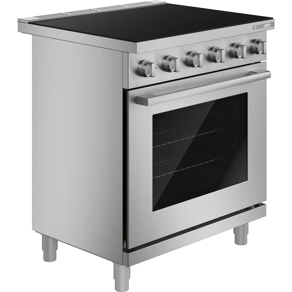  Bosch 500 Series 30-inch Freestanding Induction Range with 4 Elements HIS5057C IMAGE 3