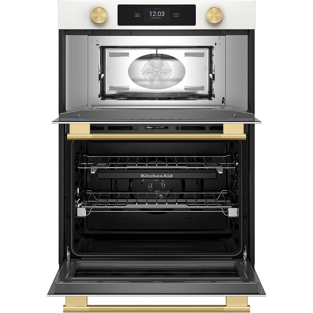  KitchenAid 30-inch, 6.4 cu. ft. Built-in Combination Wall Oven with Microwave Oven with Convection Technology KOEC730SPL IMAGE 3