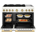  KitchenAid 48-inch. 6.3 cu. ft. Freestanding Commercial-Style Dual-Fuel Range with Griddle KFDD948SPL IMAGE 2