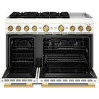  KitchenAid 48-inch. 6.3 cu. ft. Freestanding Commercial-Style Dual-Fuel Range with Griddle KFDD948SPL IMAGE 3