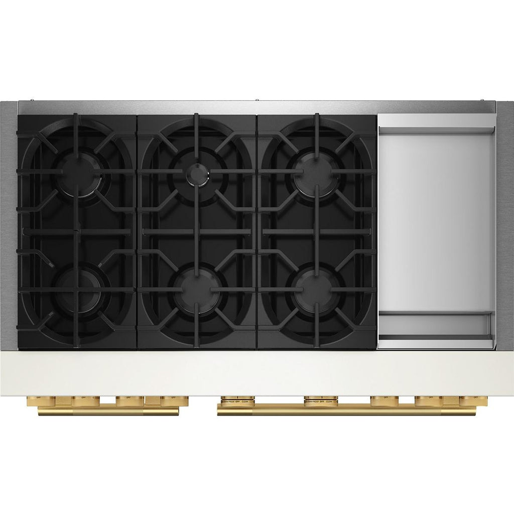  KitchenAid 48-inch. 6.3 cu. ft. Freestanding Commercial-Style Dual-Fuel Range with Griddle KFDD948SPL IMAGE 7