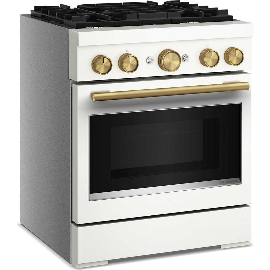  KitchenAid 30-inch, 4.1 cu. ft. Freestanding Commercial-Style Dual-Fuel Range KFDS930SPL IMAGE 4