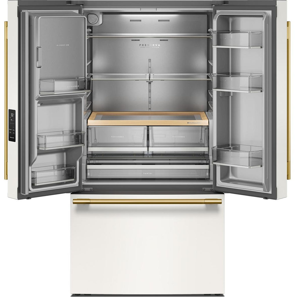  KitchenAid 36-inch, 30 cu. ft. French 3-Door Refrigerator with Water and Ice Dispensing System KRFF436SPL IMAGE 5