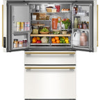  KitchenAid 36-inch, 29.51 cu. ft. Freestanding French 4-Door Refrigerator with Water and Ice Dispensing System KRMF436SPL IMAGE 2