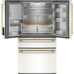  KitchenAid 36-inch, 29.51 cu. ft. Freestanding French 4-Door Refrigerator with Water and Ice Dispensing System KRMF436SPL IMAGE 3