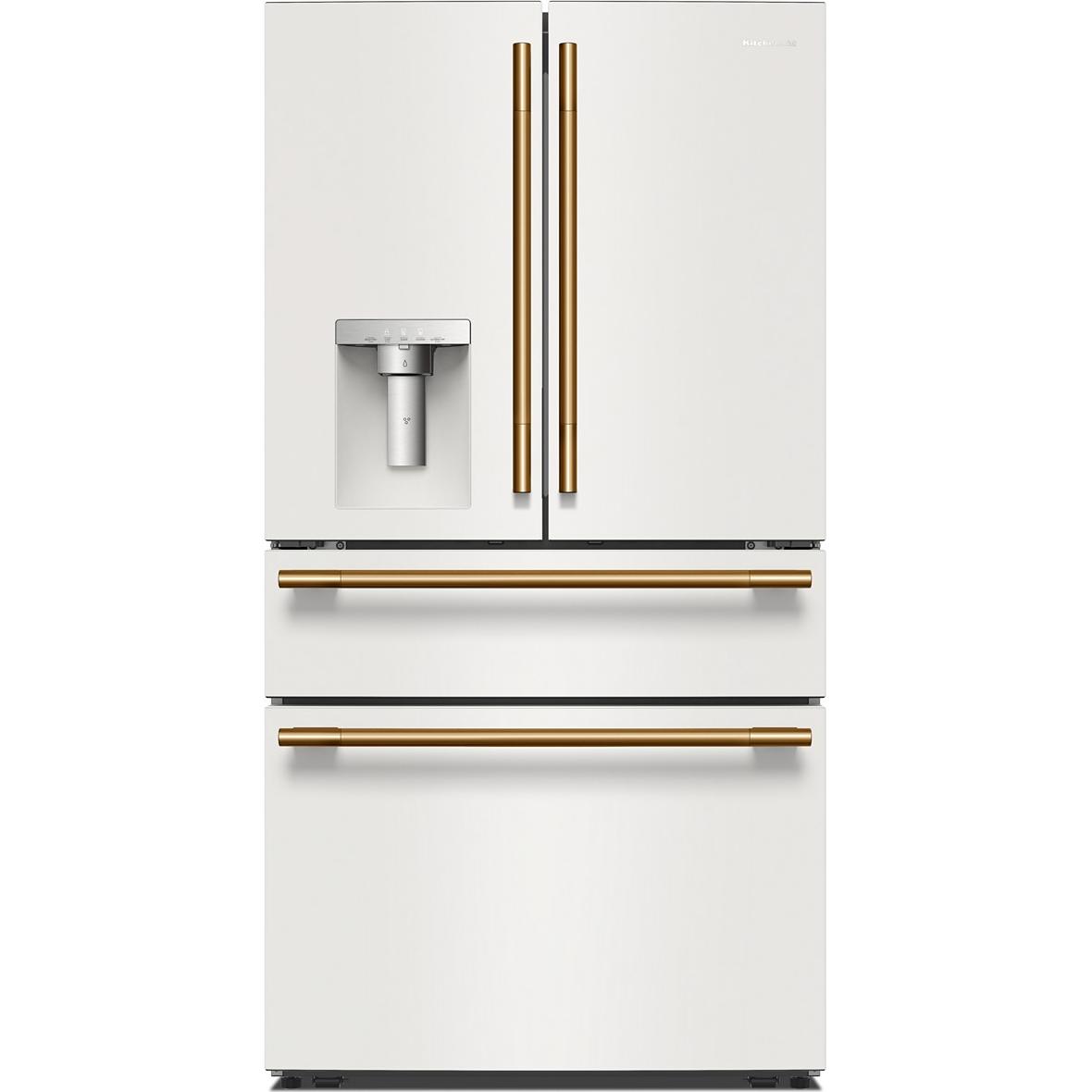  KitchenAid 36-inch, 29.51 cu. ft. Freestanding French 4-Door Refrigerator with Water and Ice Dispensing System KRMF436SPL IMAGE 9