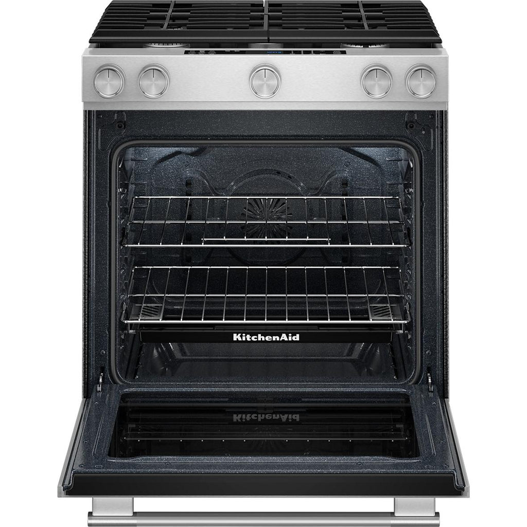  KitchenAid 30-inch Slide-in Dual-Fuel Range KSDS730TPS IMAGE 2