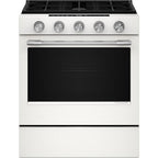 KitchenAid 30-inch Smart Slide-in Gas Range with Convection Cooking Modes and 2-in-1 Burner KSGS530SPL IMAGE 1