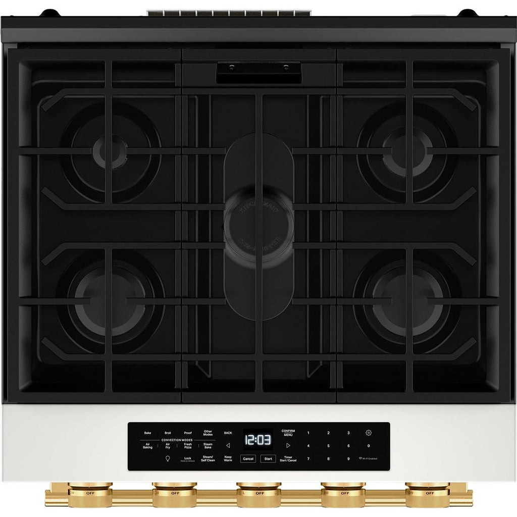  KitchenAid 30-inch Smart Slide-in Gas Range with Convection Cooking Modes and 2-in-1 Burner KSGS530SPL IMAGE 6