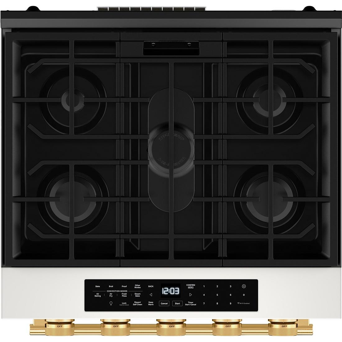  KitchenAid 30-inch Smart Slide-in Gas Range with Convection Cooking Modes and 2-in-1 Burner KSGS530SPL IMAGE 6