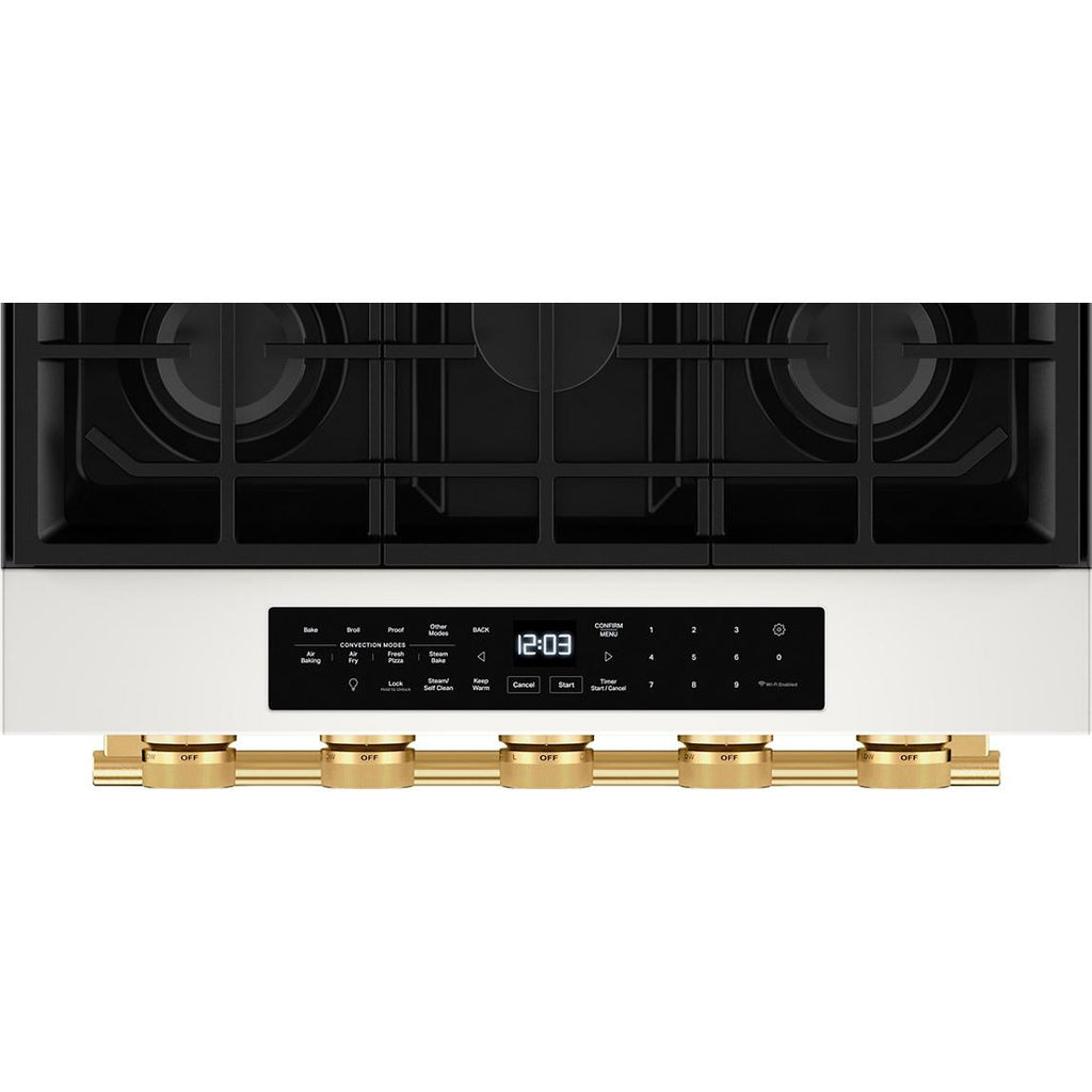  KitchenAid 30-inch Smart Slide-in Gas Range with Convection Cooking Modes and 2-in-1 Burner KSGS530SPL IMAGE 7