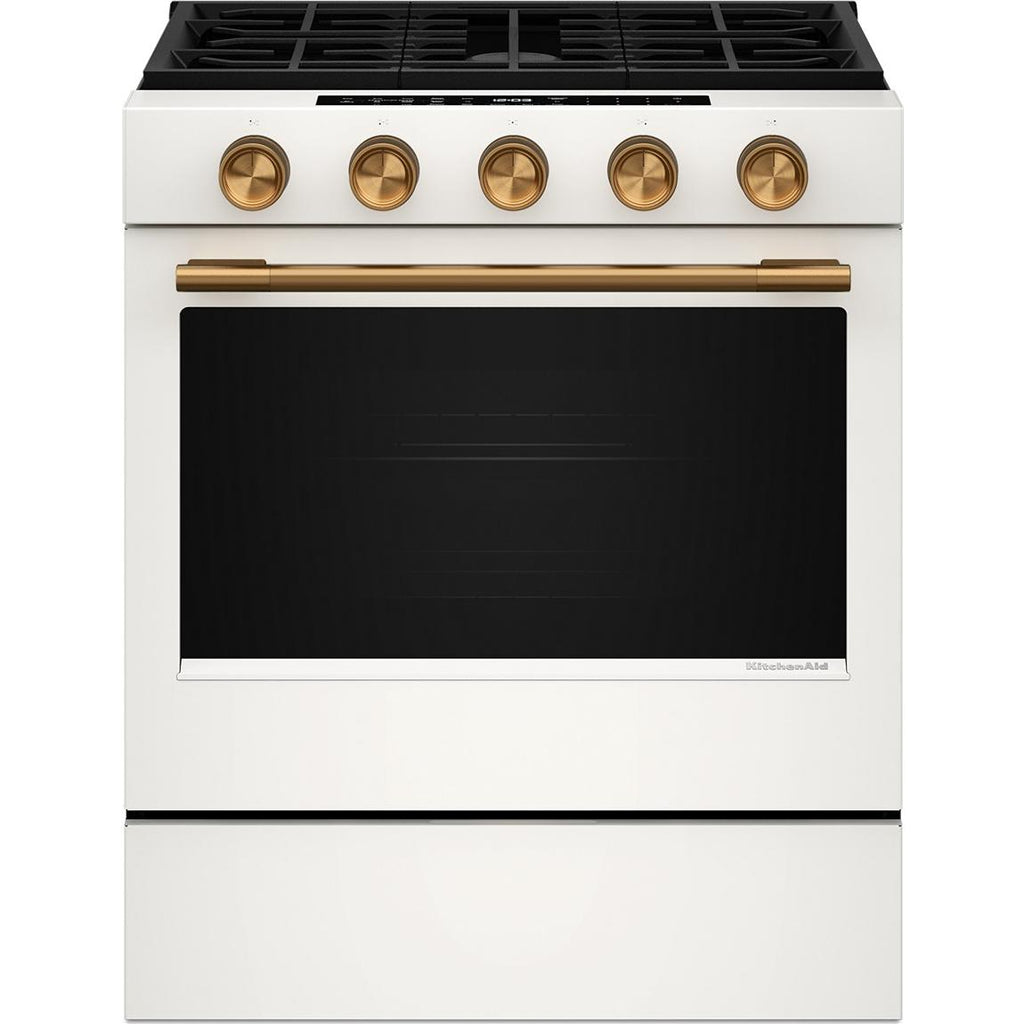  KitchenAid 30-inch Smart Slide-in Gas Range with Convection Cooking Modes and 2-in-1 Burner KSGS530SPL IMAGE 9