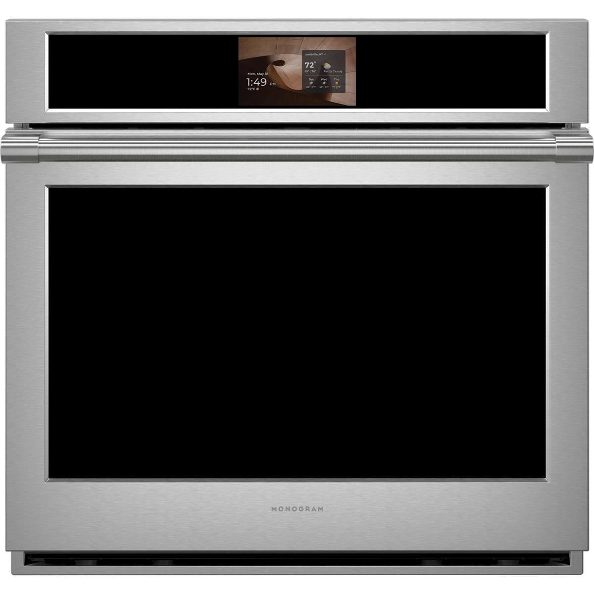  Monogram 30-inch, 5.0 cu. ft. Built-in Single Wall Oven with True European Convection with Direct Air ZTS90DPSZSS IMAGE 1