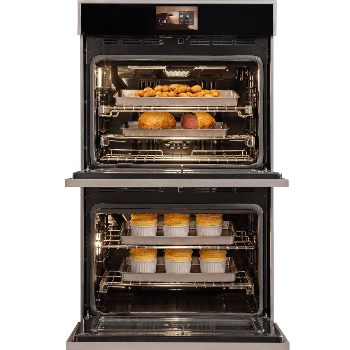  Monogram 30-inch, 10.0 cu. ft. Built-in Double Wall Oven with Twin Convection ZTDX1DSSZSS IMAGE 4